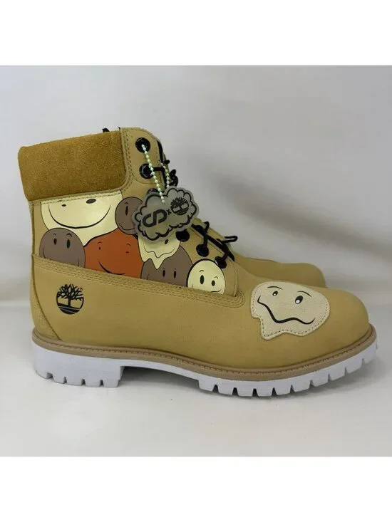 Timberland x CNSTNT DVLPMNT Premium 6" Boots Melted Smileys Men’s Size 10.5 - Picture 1 of 8